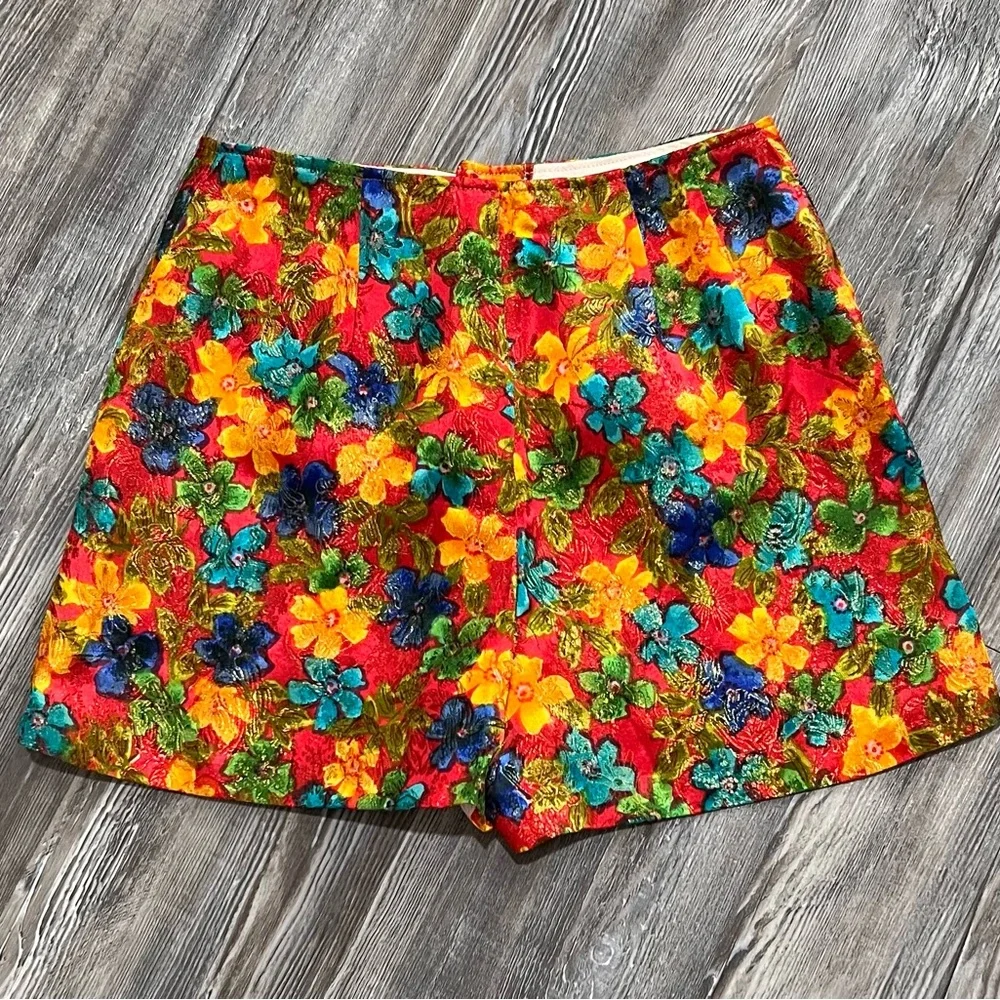 Vintage 50’s Beverly Paige Floral High Waist Women's Hot-pants Shorts